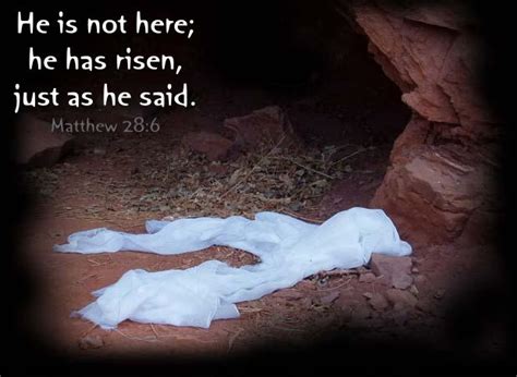 He is Risen Matthew 28:6 Bible Verse | Jesus Resurrection Easter Day ...