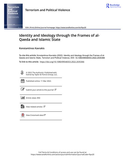 (PDF) Identity and Ideology through the Frames of Al Qaeda and Islamic State