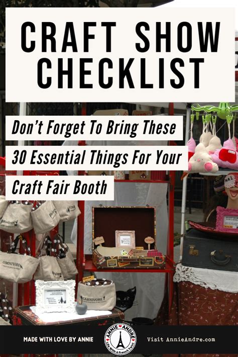 Craft fair checklist: 30 Crucial items sellers need at craft shows