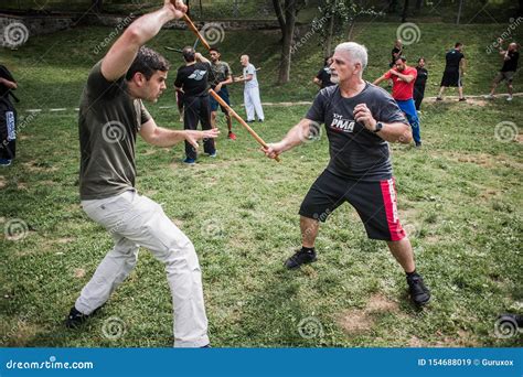 Kapap Instructor Fabian Garcia Demonstrates Filipino Escrima Stick ...