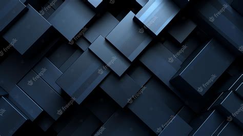 Premium Photo | Black abstract geometric background wallpaper