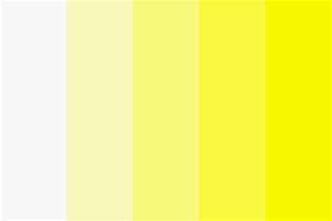 White to Yellow Color Palette