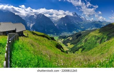 First Cliff Walk Grindelwald Switzerland Stock Photo 2200811265 ...