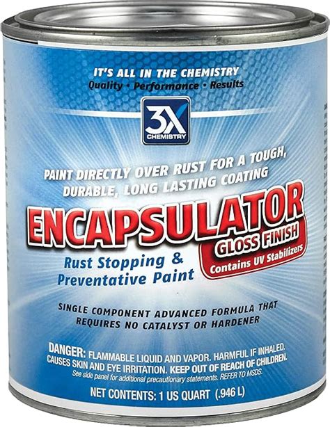 3X:Chemistry 46816 Encapsulator Single Component Rust Preventative Gloss Paint - 1 Quart: Amazon ...