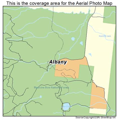 Aerial Photography Map of Albany, WY Wyoming