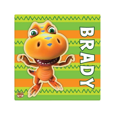 Dinosaur Train Buddy the T-Rex 16 x16 Canvas Wall Art | Dinosaur train ...