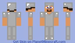 Steve in Iron Armor [3D Helmet] Minecraft Skin