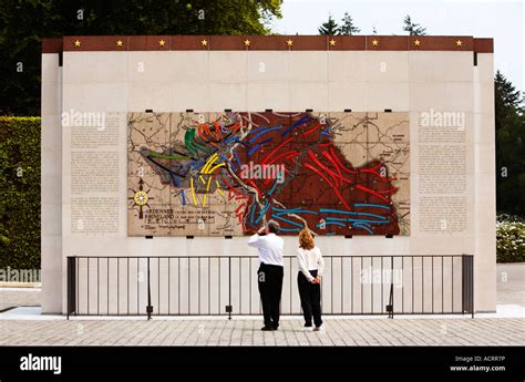 American Military Cemetery at Hamm, Luxembourg City - battle map Stock ...