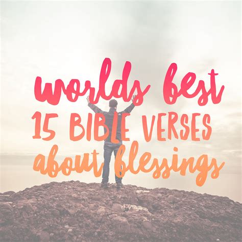 World’s Best 15 Bible Verses About Blessings | ChristianQuotes.info