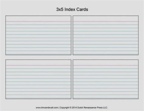 Avery Index Card Template 4X6 - Cards Design Templates