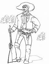 Realistic Cowboy Coloring Pages sketch template