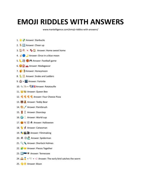 35 Amusing Emoji Riddles With Answers - Perfect Puzzles To Play With Friends V2P - Peakup.edu.vn