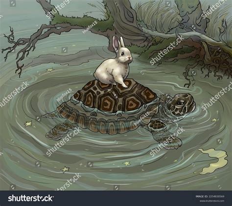 Hare Turtle Cartoon Illustration Stock Illustration 2254830569 | Shutterstock