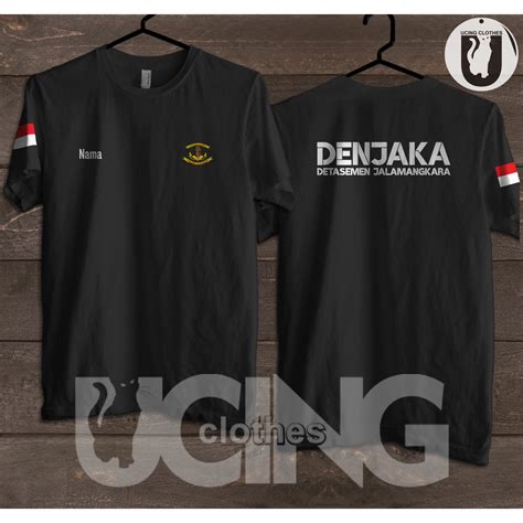 Jual Kaos Baju DENJAKA Detasemen Jalamangkara Gratis Nama Kaos ...