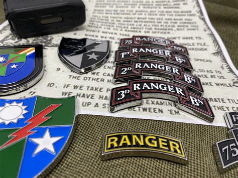 Ranger Scroll- 75th Ranger Regiment version- Chrome Car Badge with 3M ...