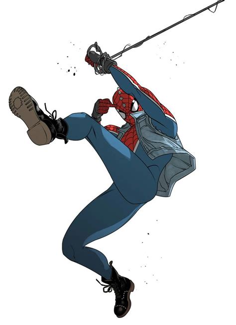 Spider-Punk by Rachael Stott | Deadpool and spiderman, Marvel spiderman, Spiderman