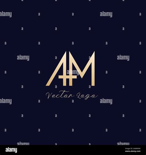 AM letters logo design, vector Stock Vector Image & Art - Alamy