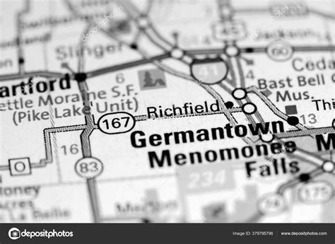 Richfield Wisconsin Usa Map Stock Photo by ©aliceinwonderland2020 379795796