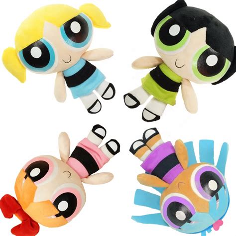 20cm 4 Styles The Powerpuff Girls Bubbles Blossom Buttercup Stuffed Toys Plush toys-in Movies ...