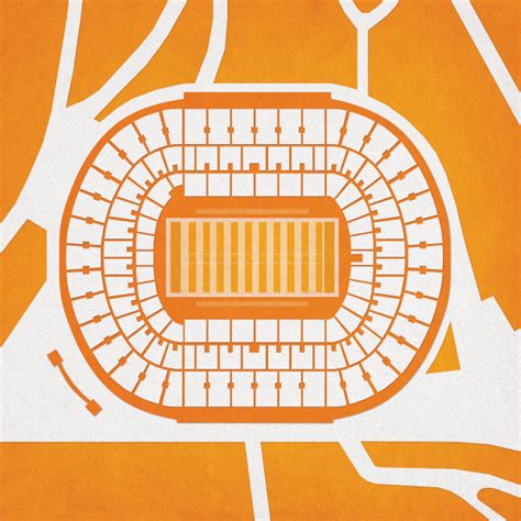 University of Tennessee Campus Map Art - City Prints