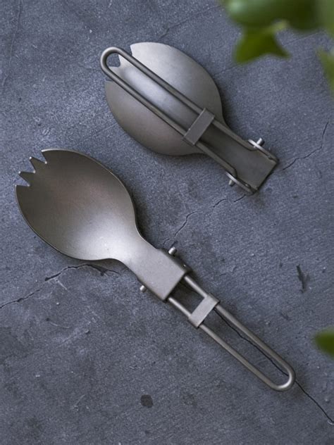 Titanium Folding Spork - humble market