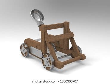 3d Rendering Model Siege Weapon Catapult Stock Illustration 1830300707 | Shutterstock