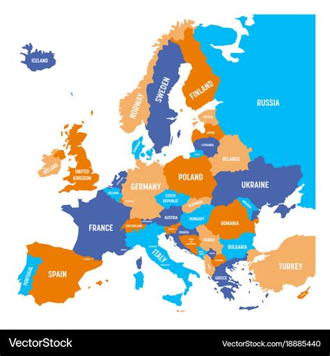 Europe Continent Map | casami