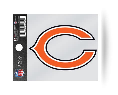 Chicago Bears Helmet Logo Static Cling Sticker NEW!! Window or Car 3x4 ...