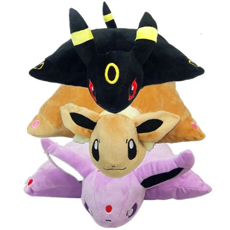 40*33cm Kawaii Black Umbreon Plush Toys New Eevee Umbreon Espeon Plush ...