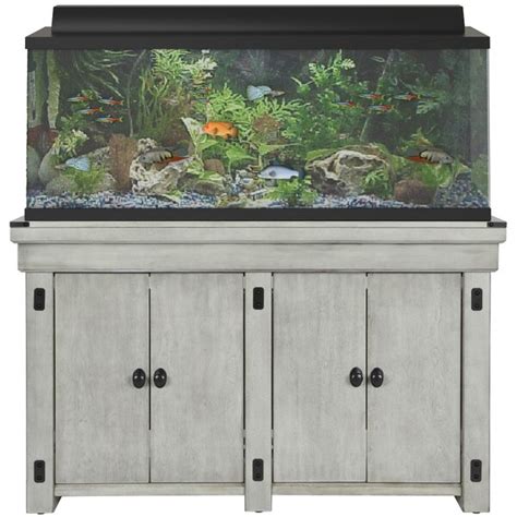 150 Gallon Fish Tank With Oak Stand - Wese Aquarium Fish