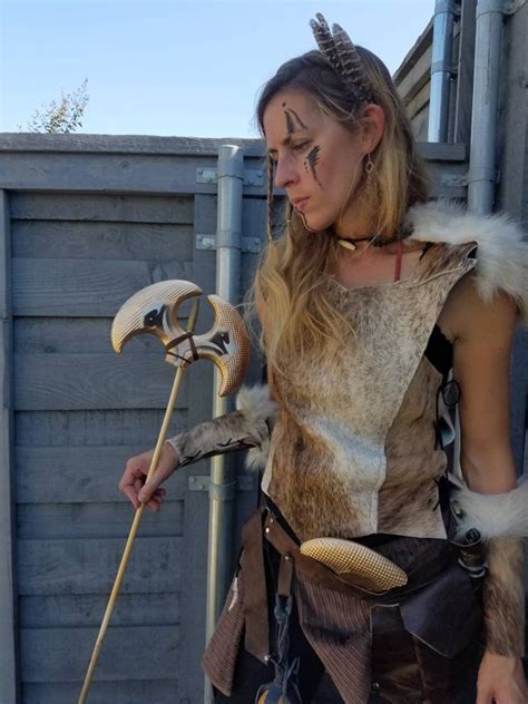 Viking Warrior, Female Viking Warrior, Adult Halloween Costume, Viking Cosplay, LARP Warrior ...