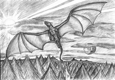 A flying dragon by Cymoth on DeviantArt