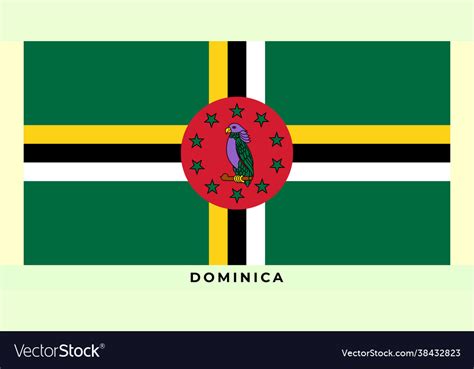 National flag dominica Royalty Free Vector Image