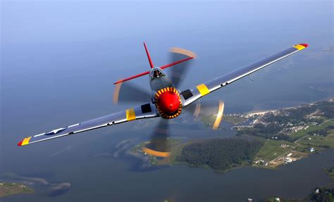 nature, Aerial View, Airplane, Men, Pilot, Face, Helmet, Wings, North American P 51 Mustang ...