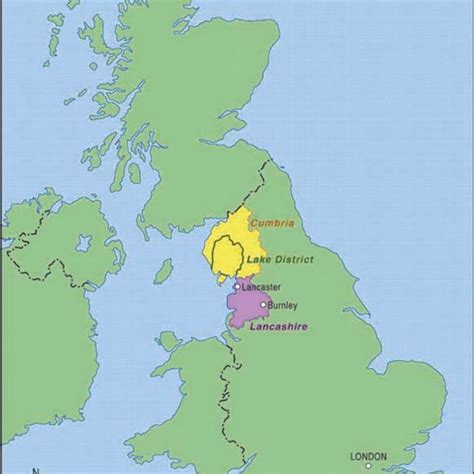 Lake District England Map – Verjaardag Vrouw 2020