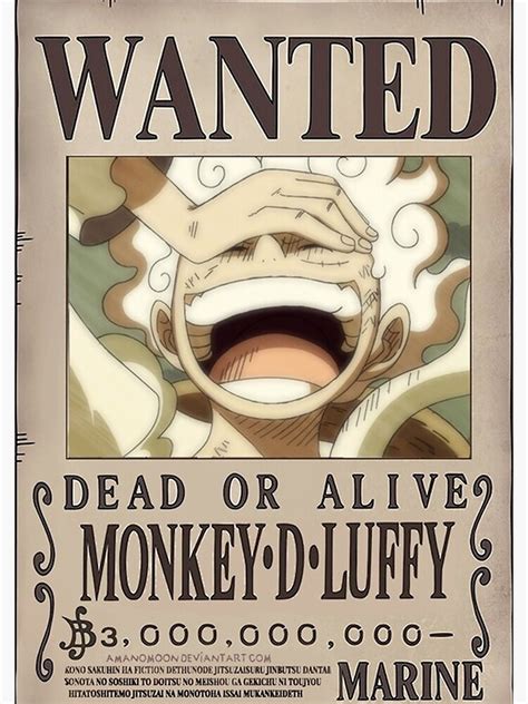 Impression photo « Monkey D Luffy Gear 5 Nika voulait la prime », par ...