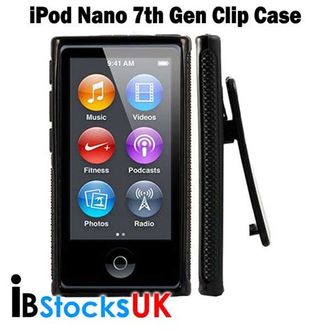 iPod Nano 7 Case 7th Gen Cover TPU Gel Case Belt Clip Blue Black Pink ...