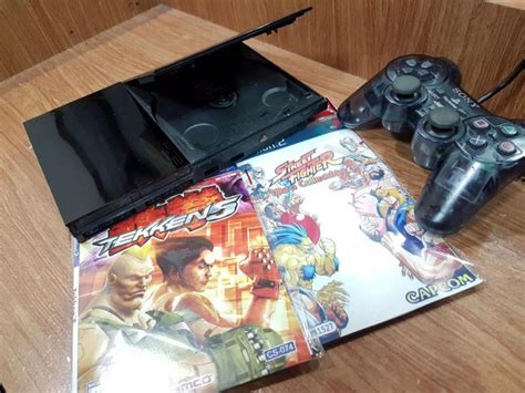 PS2 slim set with free games, Video Gaming, Video Game Consoles ...