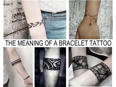 The meaning of a bracelet tattoo: features of the picture, photo examples, sketches