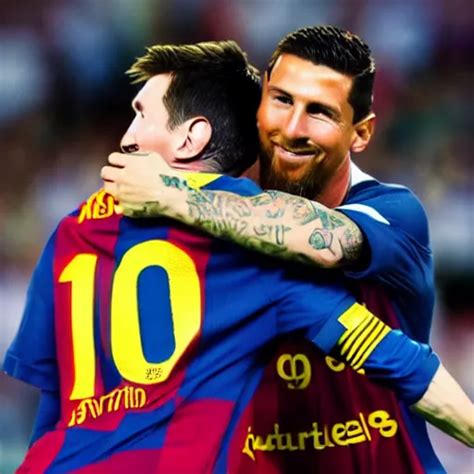 messi hugging Ronaldo, 4K | Stable Diffusion | OpenArt