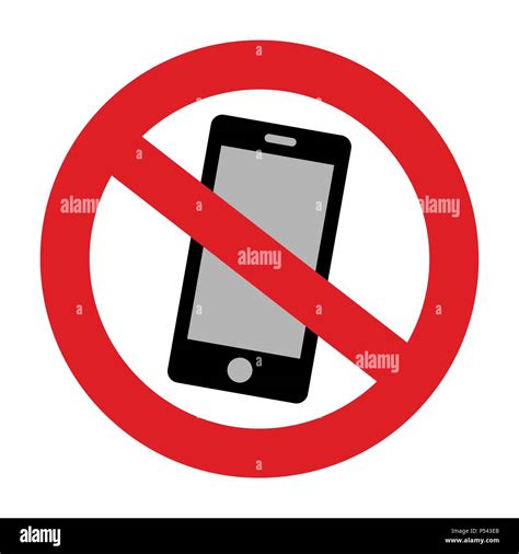 Please silence your mobile phone - warning sign Stock Vector Image ...