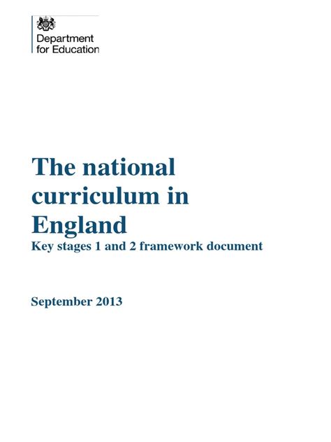 Project - The National Curriculum in England | PDF | Curriculum | Phonics