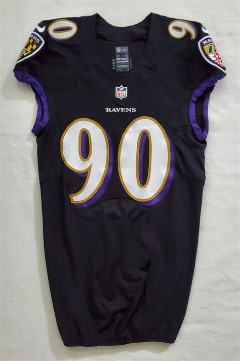 #90 Za'Darius Smith of Baltimore Ravens NFL Player Worn Alternate ...