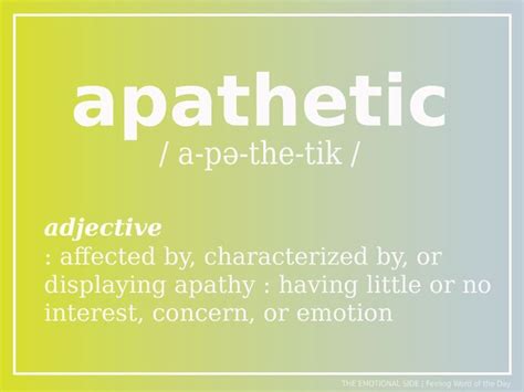 Apathetic – Artofit