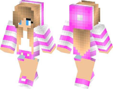 CUTE Pink Girl | Minecraft Skin | Minecraft Hub | Minecraft skins cute ...