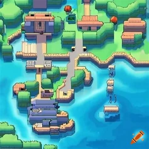 2d map of pokemon third generation