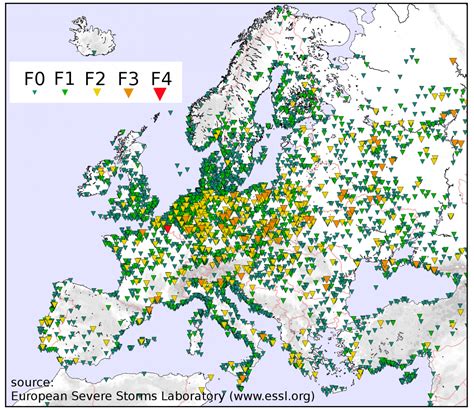 European Tornadoes (2000 - 2012) [481 x 417] : MapPorn