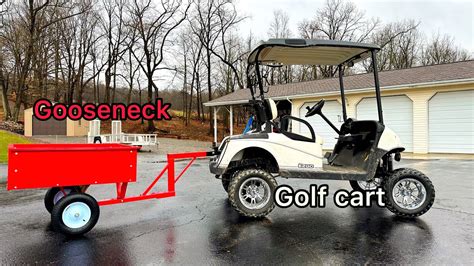 CUSTOM - Harbor Freight - GOOSENECK - Golf Cart - TRAILER - YouTube