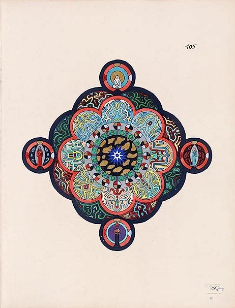 Amazon.com: Carl Jung Red Book - Mandala 105 - Liber Novus: Fine Art ...