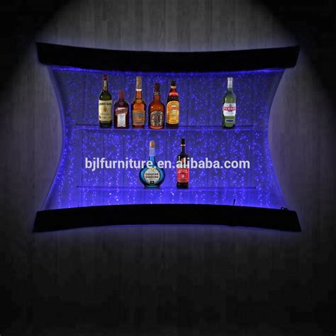 Buy Cool Led Acrylic Pub/restaurant/hotel Bar Furniture Wall Mounted Wine Bar Cabinet from ...